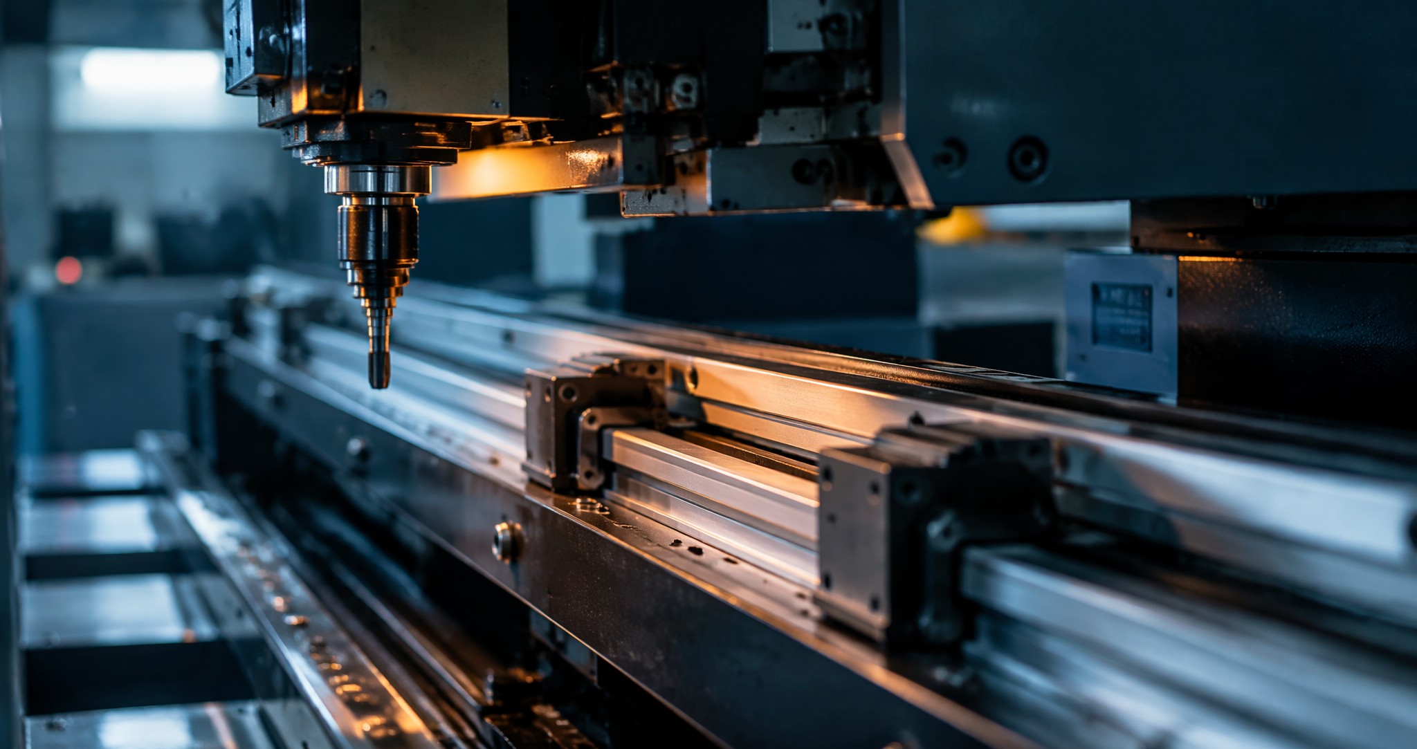 CNC machine running on linear guides